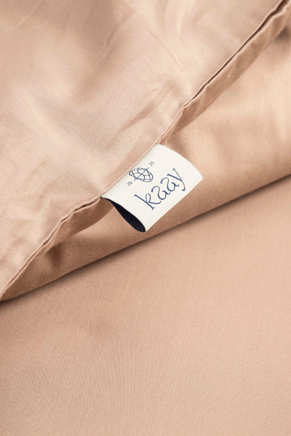 Kaay-Kaay Pamuk Saten Yastık Kılıfı Dahil Nevresim Seti 200x220 Çift Kişilik Vizon-Nevresim Takımı-5-Milagron.com