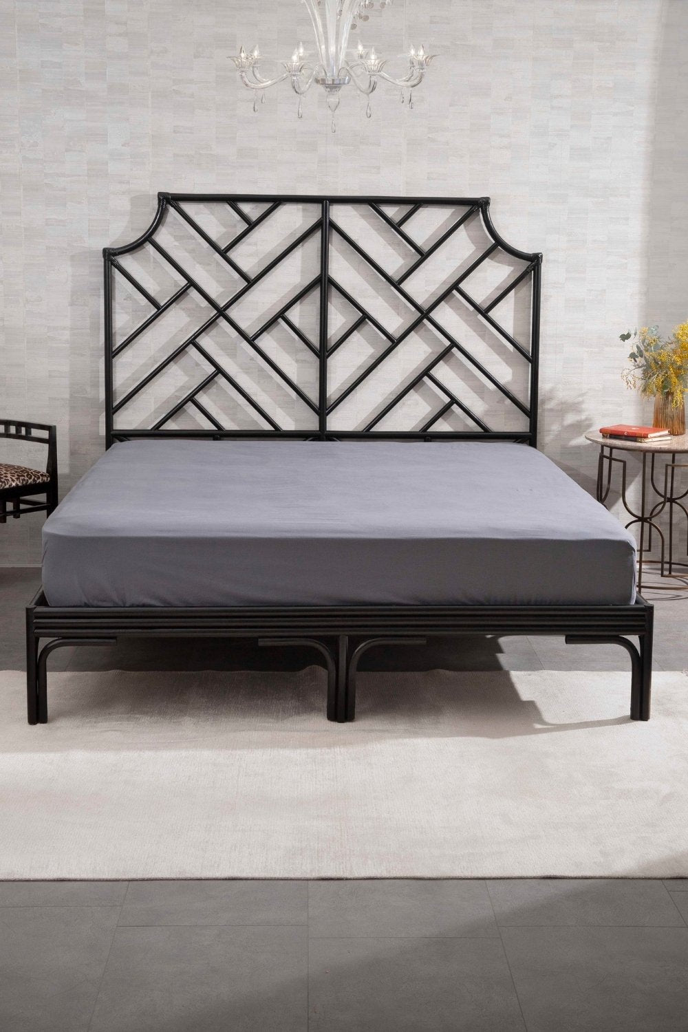 Kaay-Kaay Premium Lastikli Çarşaf Dahil Nevresim Takımı 200x220 Çift Kişilik Antrasit-Nevresim Takımı-3-Milagron.com