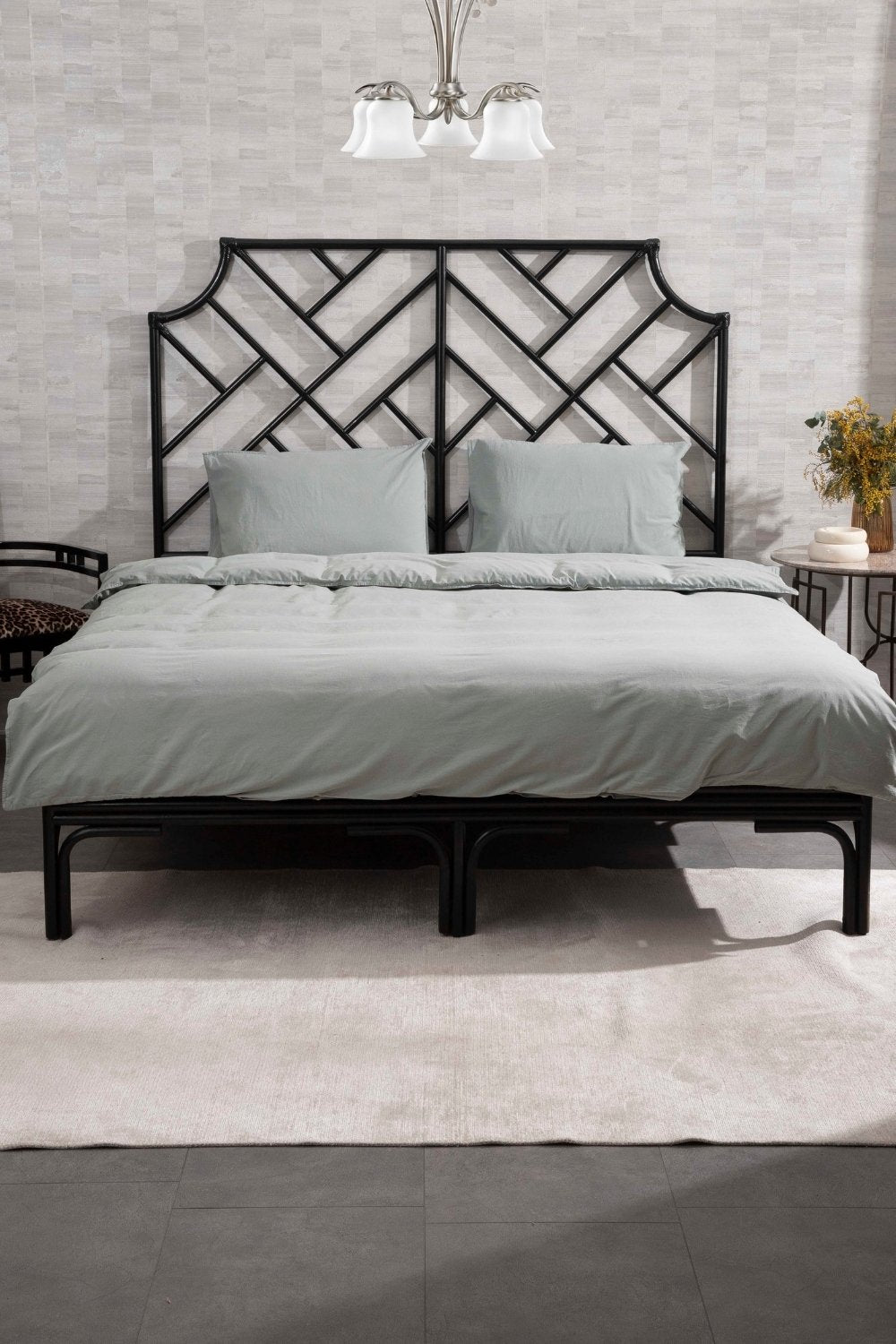 Kaay-Kaay Premium Lastikli Çarşaf Dahil Nevresim Takımı 200x220 Çift Kişilik Aqua-Nevresim Takımı-1-Milagron.com