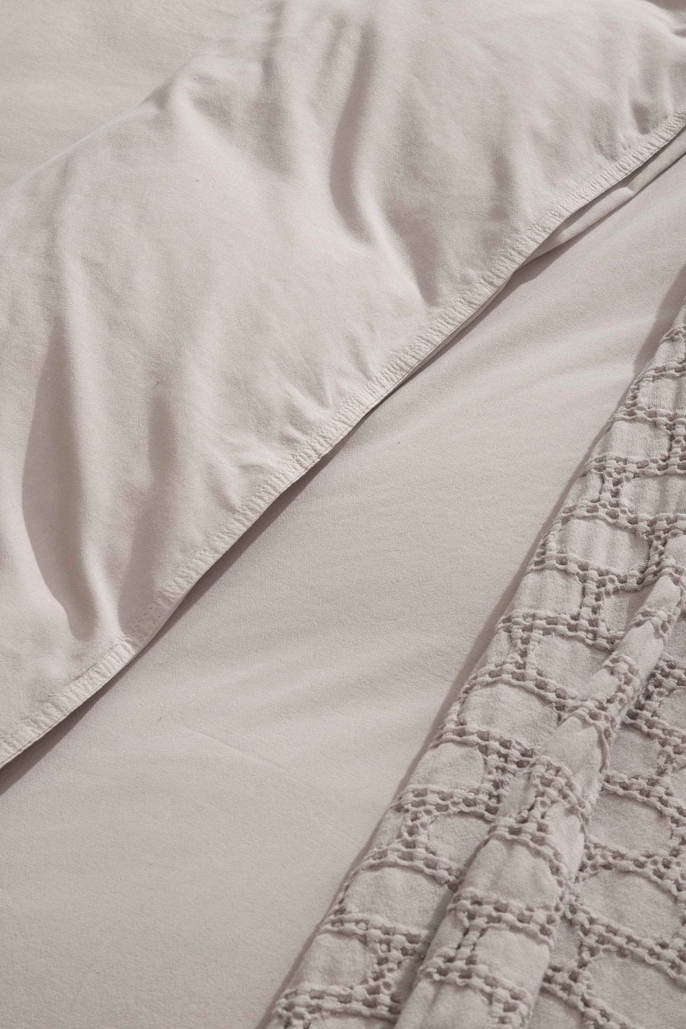 Kaay-Kaay Premium Lastikli Çarşaf Dahil Nevresim Takımı 200x220 Çift Kişilik Ekru-Nevresim Takımı-6-Milagron.com