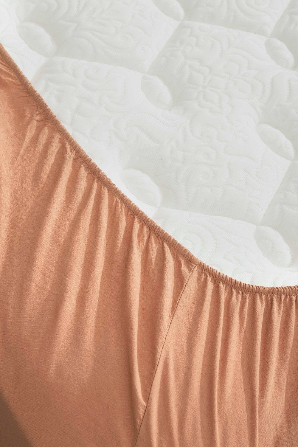 Kaay-Kaay Premium Lastikli Çarşaf Dahil Nevresim Takımı 200x220 Çift Kişilik Tarçın-Nevresim Takımı-7-Milagron.com