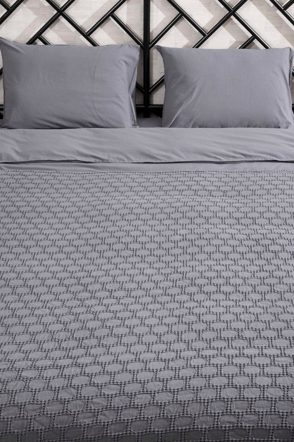 Kaay-Kaay Stone Wash Pike / Yatak Örtüsü 200x240 Çift Kişilik Antrasit-Pike-4-Milagron.com