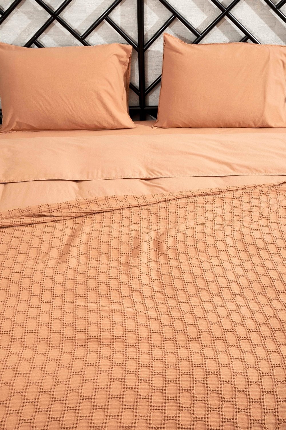 Kaay-Kaay Stone Wash Pike / Yatak Örtüsü 200x240 Çift Kişilik Tarçın-Pike-4-Milagron.com