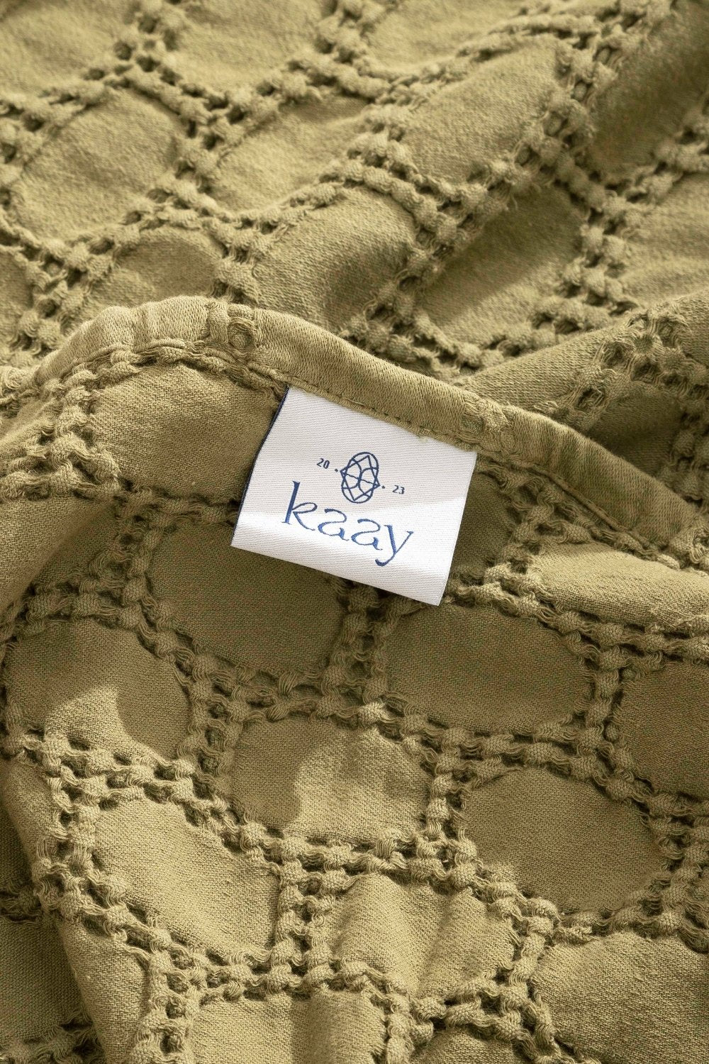 Kaay-Kaay Stone Wash Pike / Yatak Örtüsü 200x240 Çift Kişilik Yağ Yeşili-Pike-3-Milagron.com