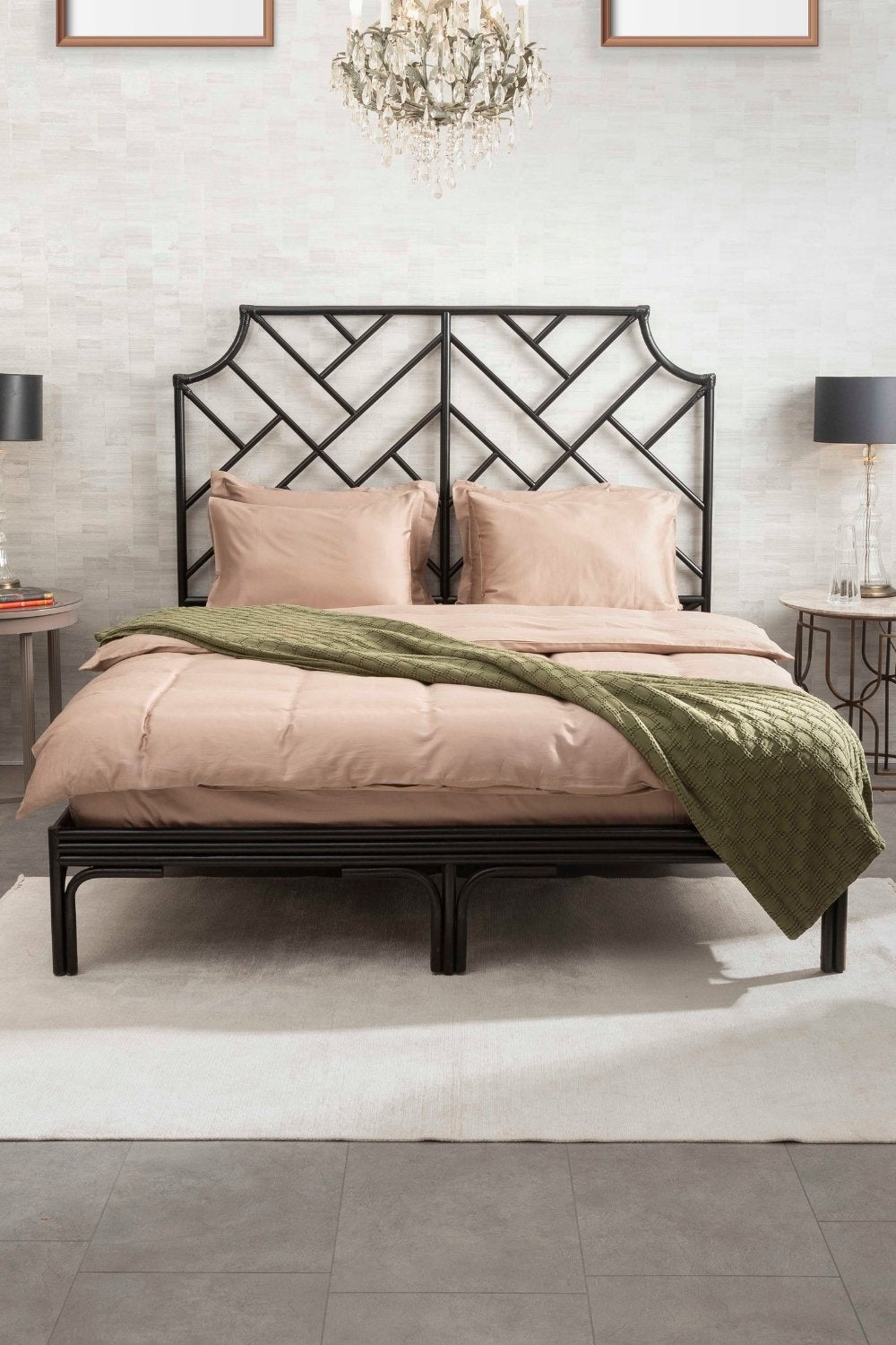 Kaay-Kaay Stone Wash Pike / Yatak Örtüsü 200x240 Çift Kişilik Yağ Yeşili-Pike-6-Milagron.com