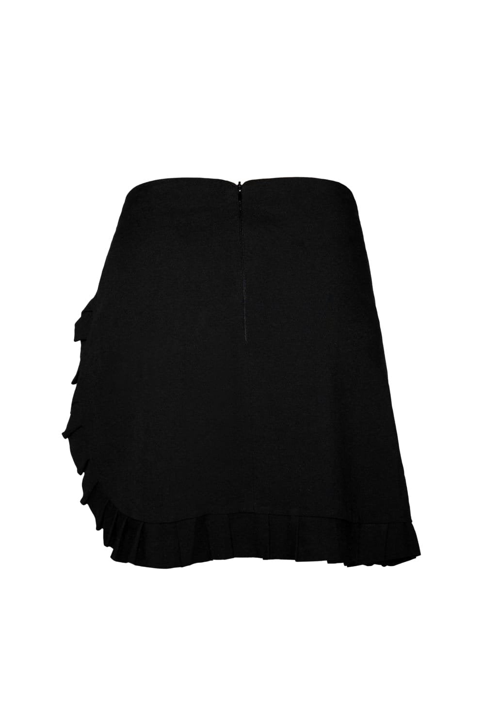 Kahshan-Black 'wings' Mini Skirt-Etek-2-Milagron.com