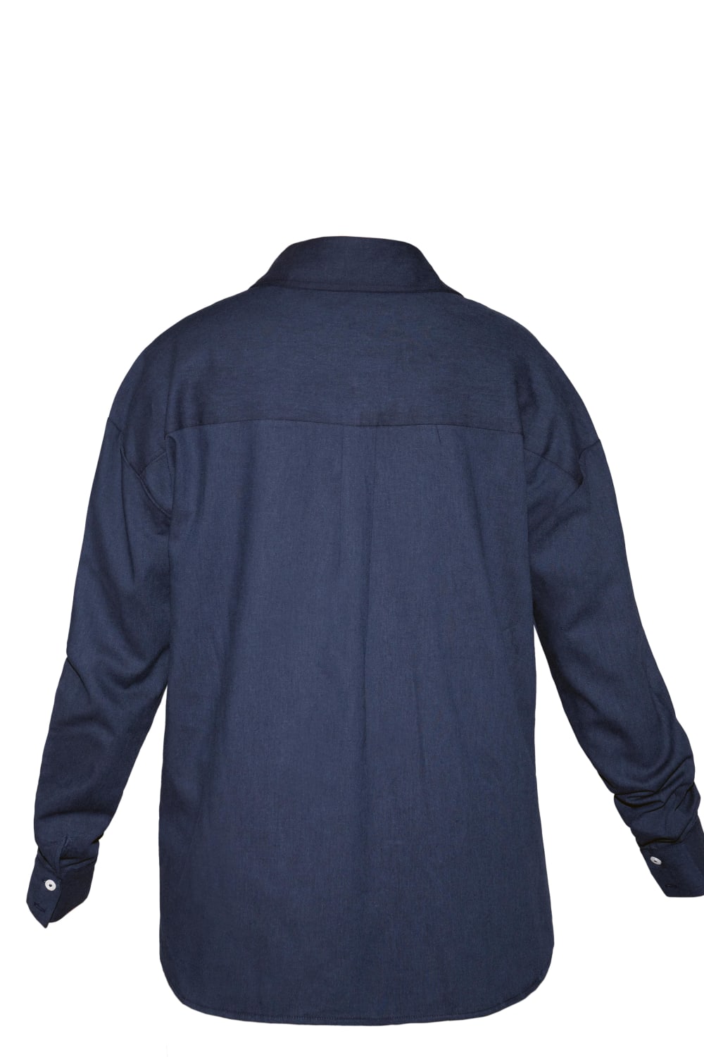 Kahshan-Navy 'saint' Women Oversize Linen Shirt-Gömlek-5-Milagron.com