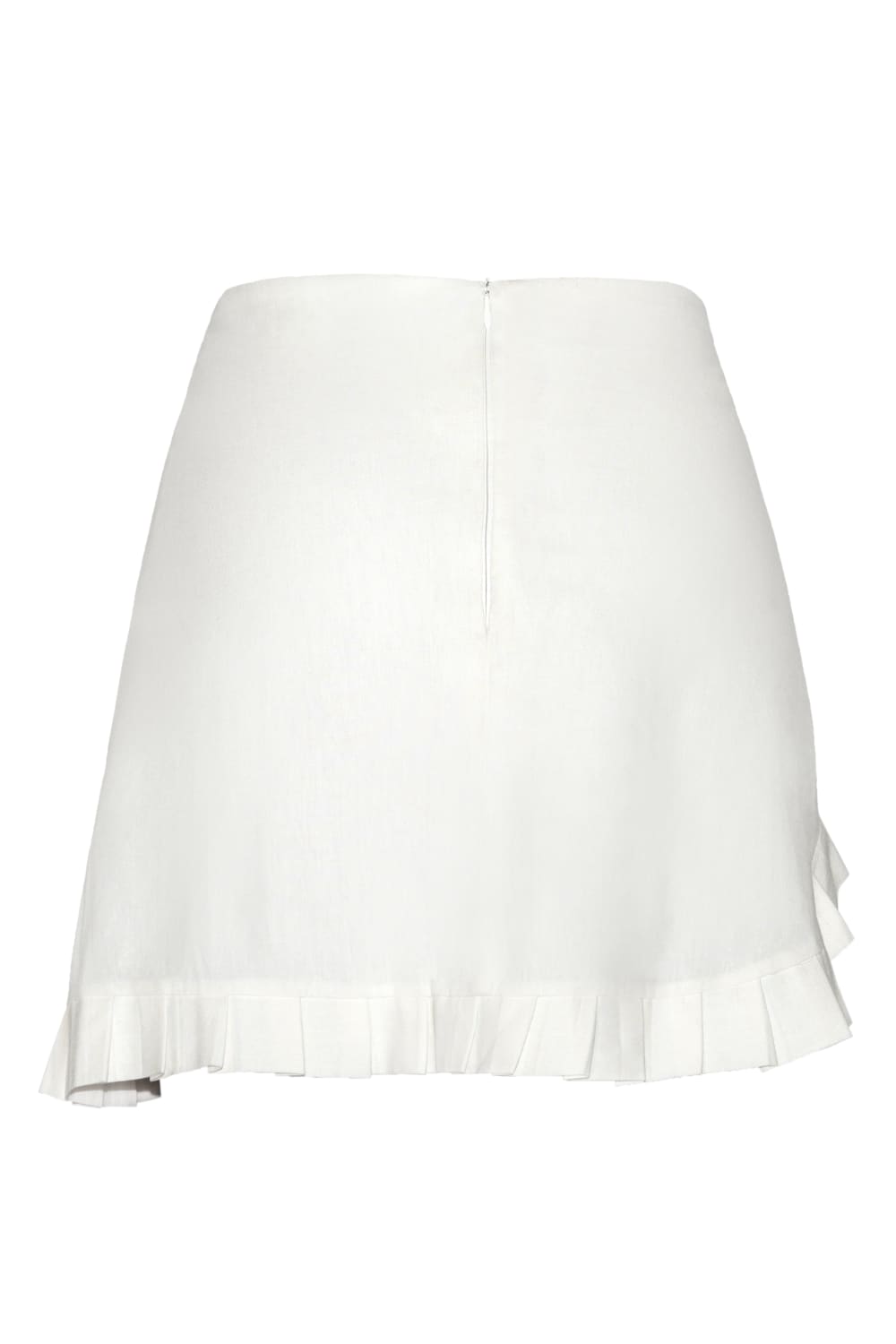 Kahshan-White 'Wings' Mini Skirt-Etek-3-Milagron.com