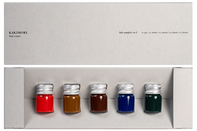 Kakimori Pigment Alüminyum Kapaklı Sample Dolma Kalem Mürekkep Seti I