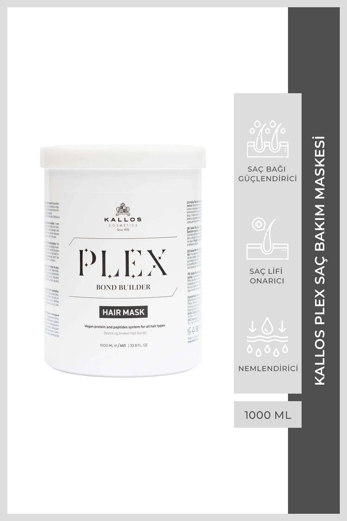 Kallos Plex Saç Bakım Maskesi 1000 ML
