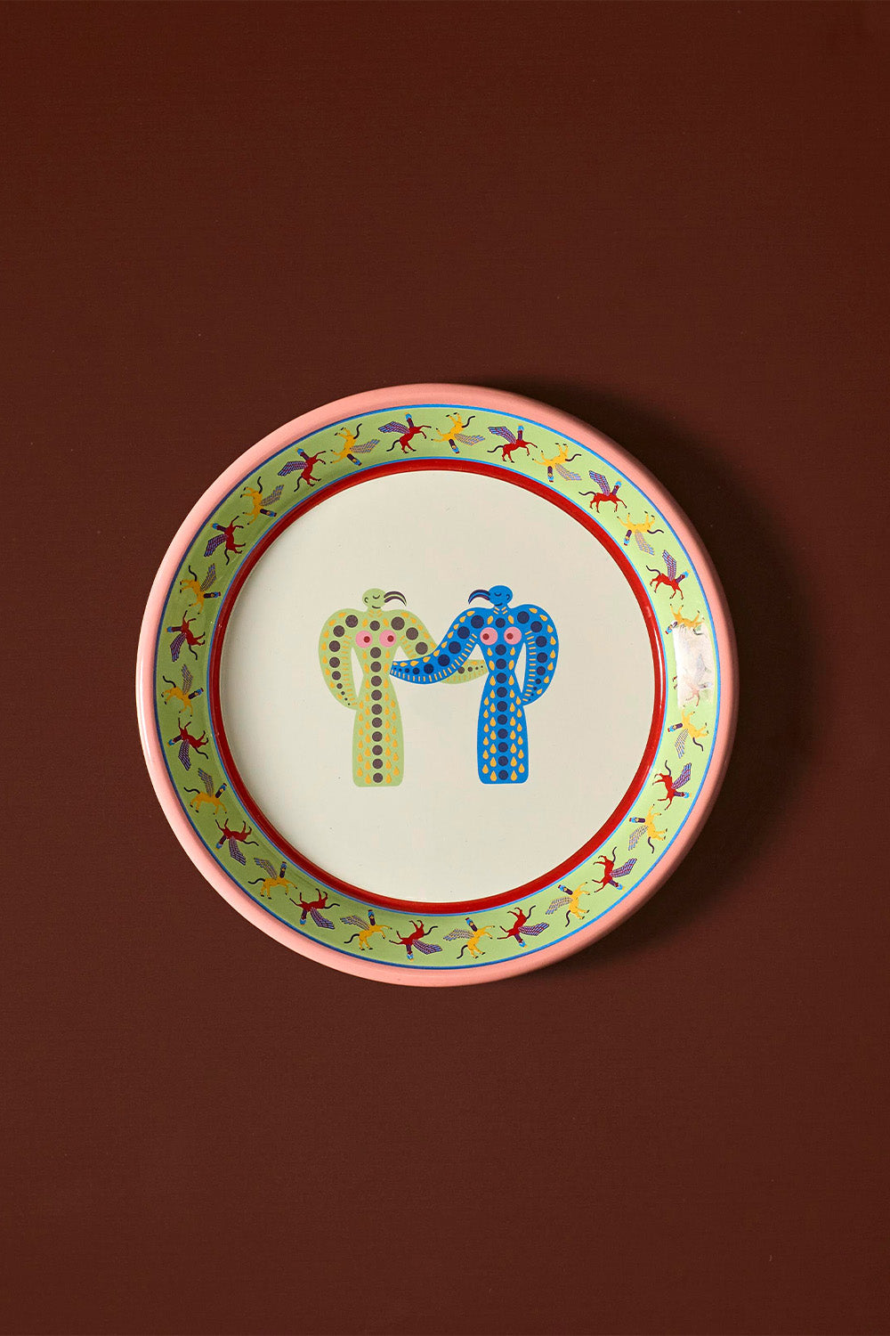 Cosmogenesis Eagle Goddesses Pink Plate - 0