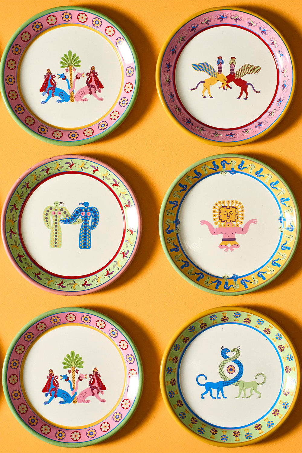 Cosmogenesis Eagle Goddesses Pink Plate - 3