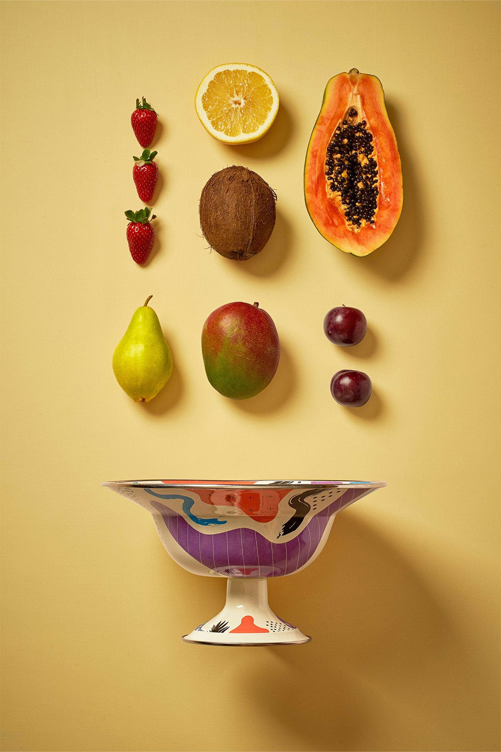 Flashback Footed Big Fruit Plate - 0