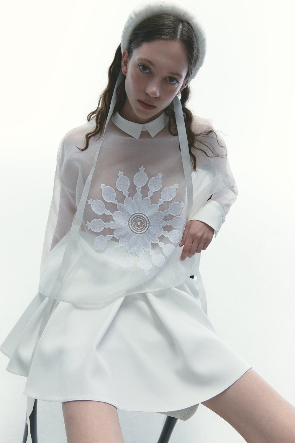 Karrla-Sidra White Headband-Saç Aksesuarı-2-Milagron.com