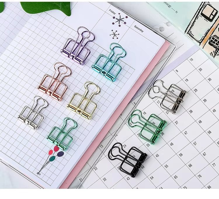 Kayigo-Tiny Paslanmaz Mini çelik Klips Altılı Siyah-Ataş-5-Milagron.com