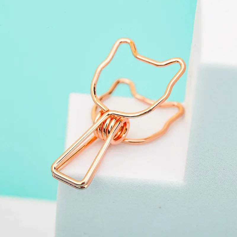 Kayigo-Tiny Paslanmaz çelik Kedi Klips Altılı Siyah-Ataş-5-Milagron.com