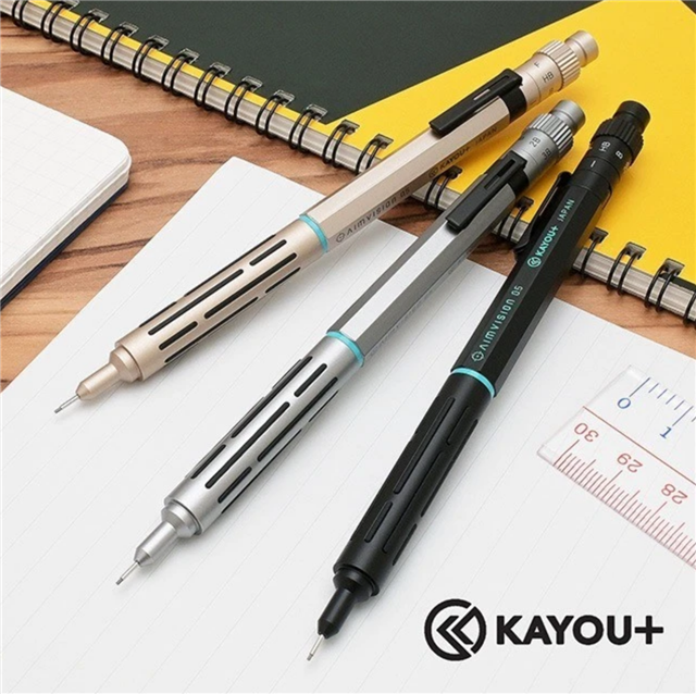 Kayou Plus Aimvision Mekanik Kurşun Kalem Mineral Silver Kamp-Aissv