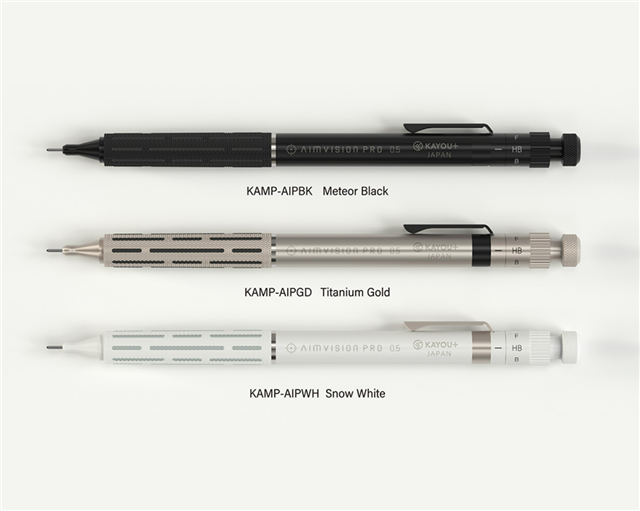 Kayou Plus Aimvision Pro Teknik Çizim Mekanik Kurşun Kalem Titanium Gold Kamp-Aipgd