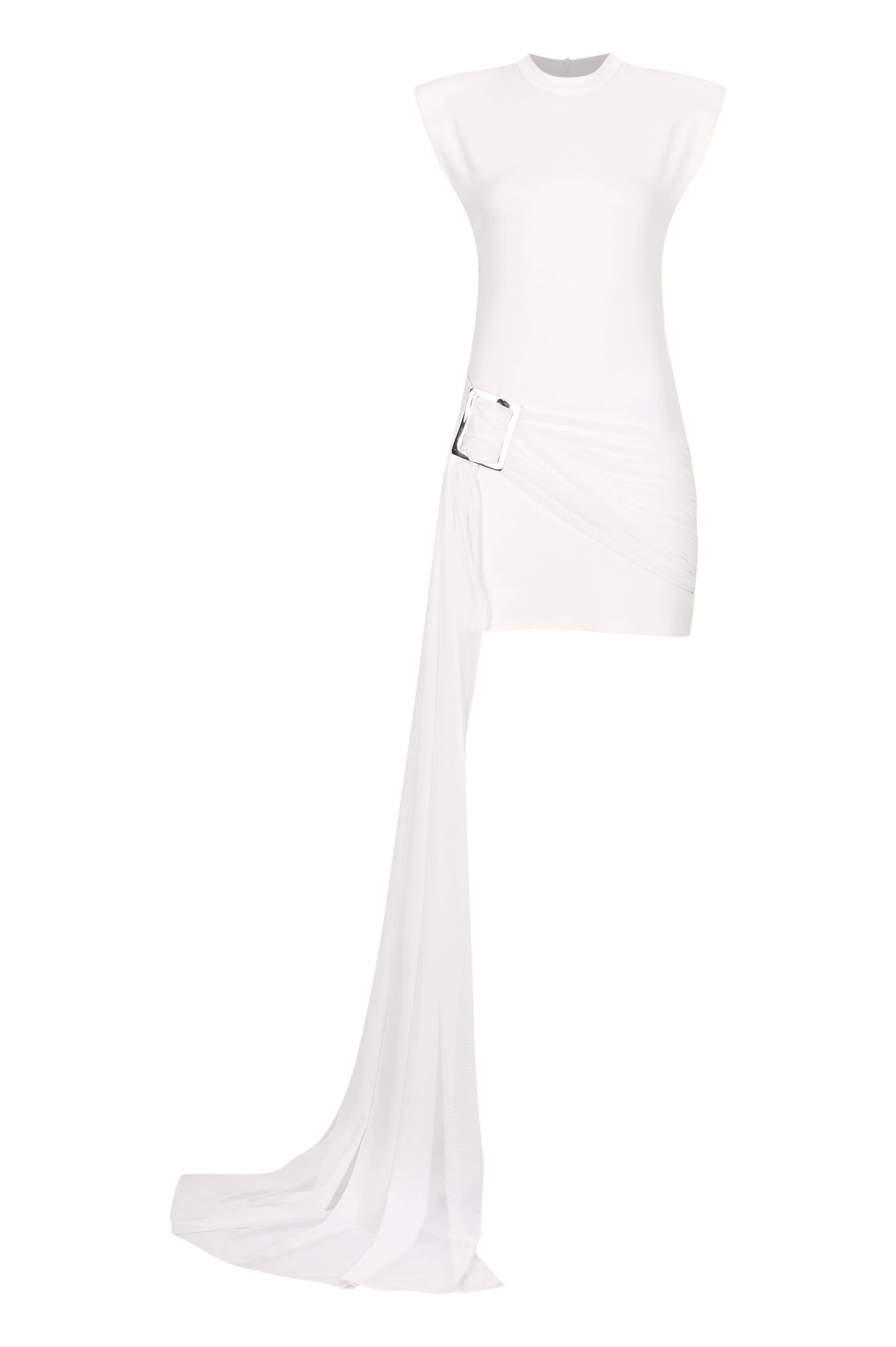 Khéla The Label-Agent Of Chaos Dress In White-Elbise-5-Milagron.com