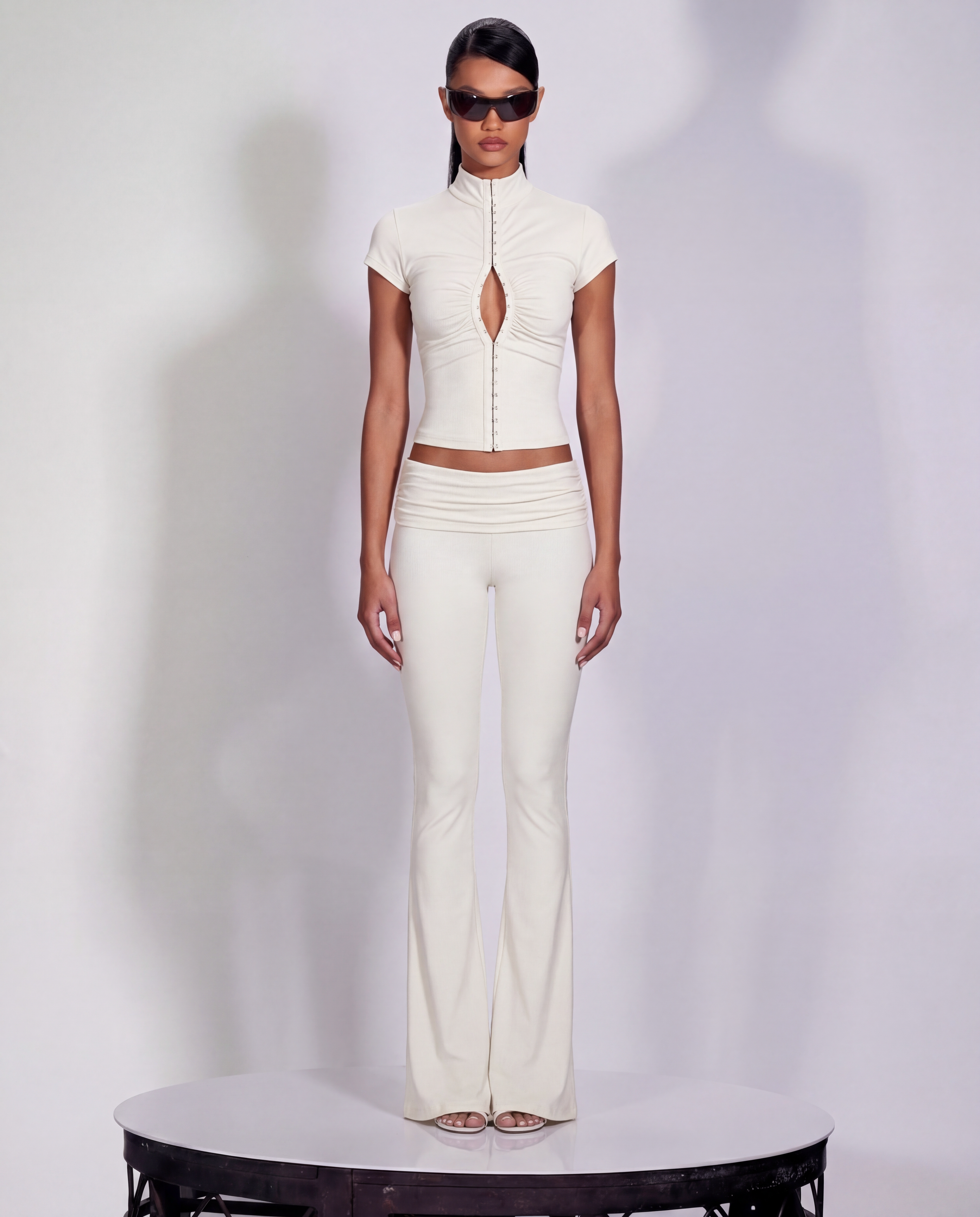 Bad Decision Short Sleeve Top Off-White