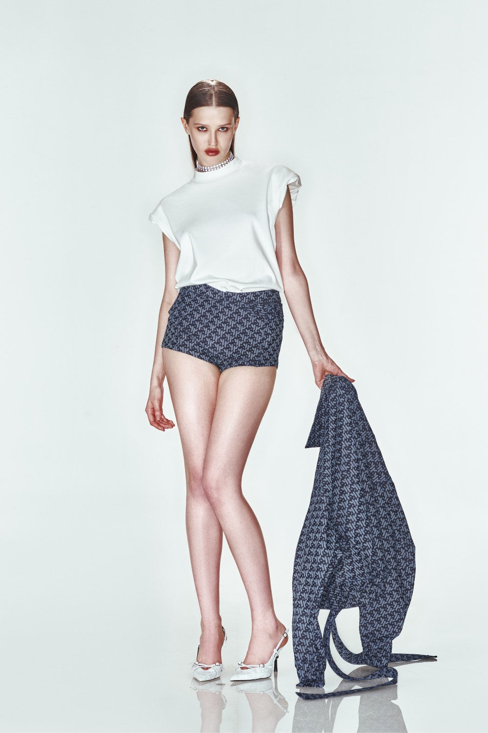 Khéla The Label-Blazin Mini Shorts In Blue-Şort-3-Milagron.com