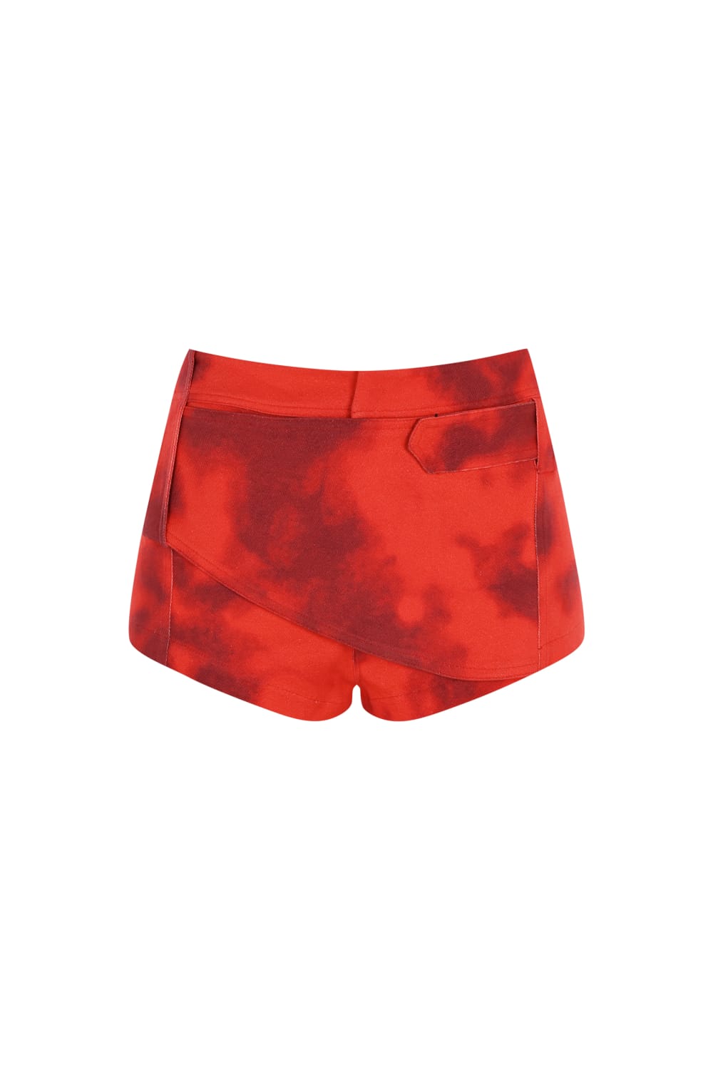 Khéla The Label-Blazin Mini Shorts In Red-Şort-3-Milagron.com