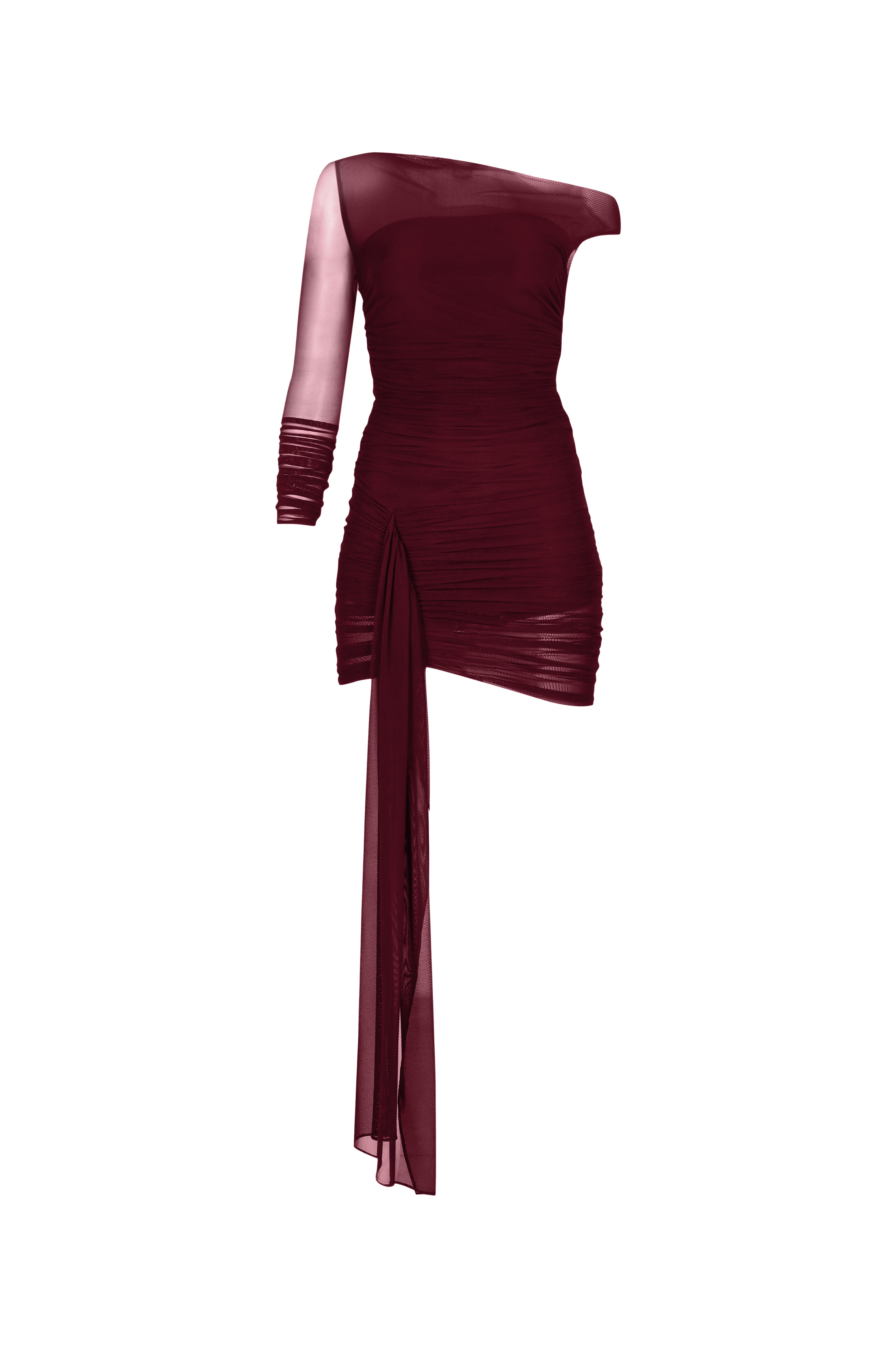 Khéla The Label-Corrupt Cosmo Dress In Burgundy-Elbise-2-Milagron.com