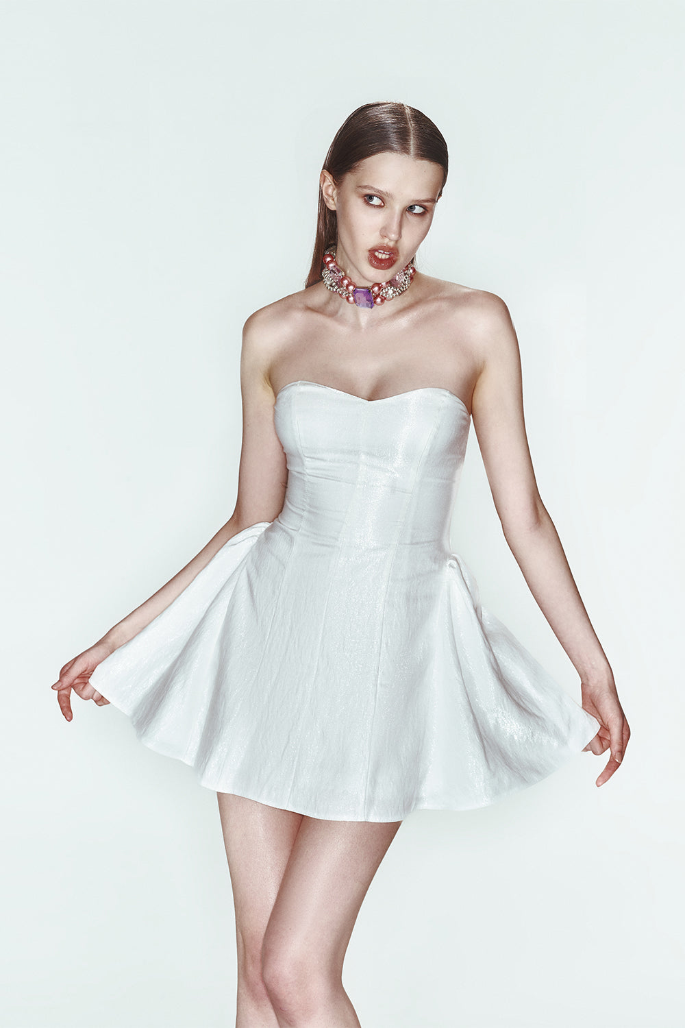 Khéla The Label-Crush Chronicles Dress In White-Elbise-3-Milagron.com