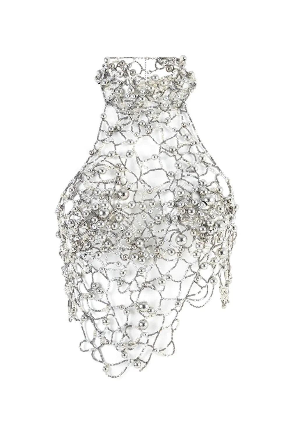 Khéla The Label-Crysalara Beaded Top-Top-2-Milagron.com