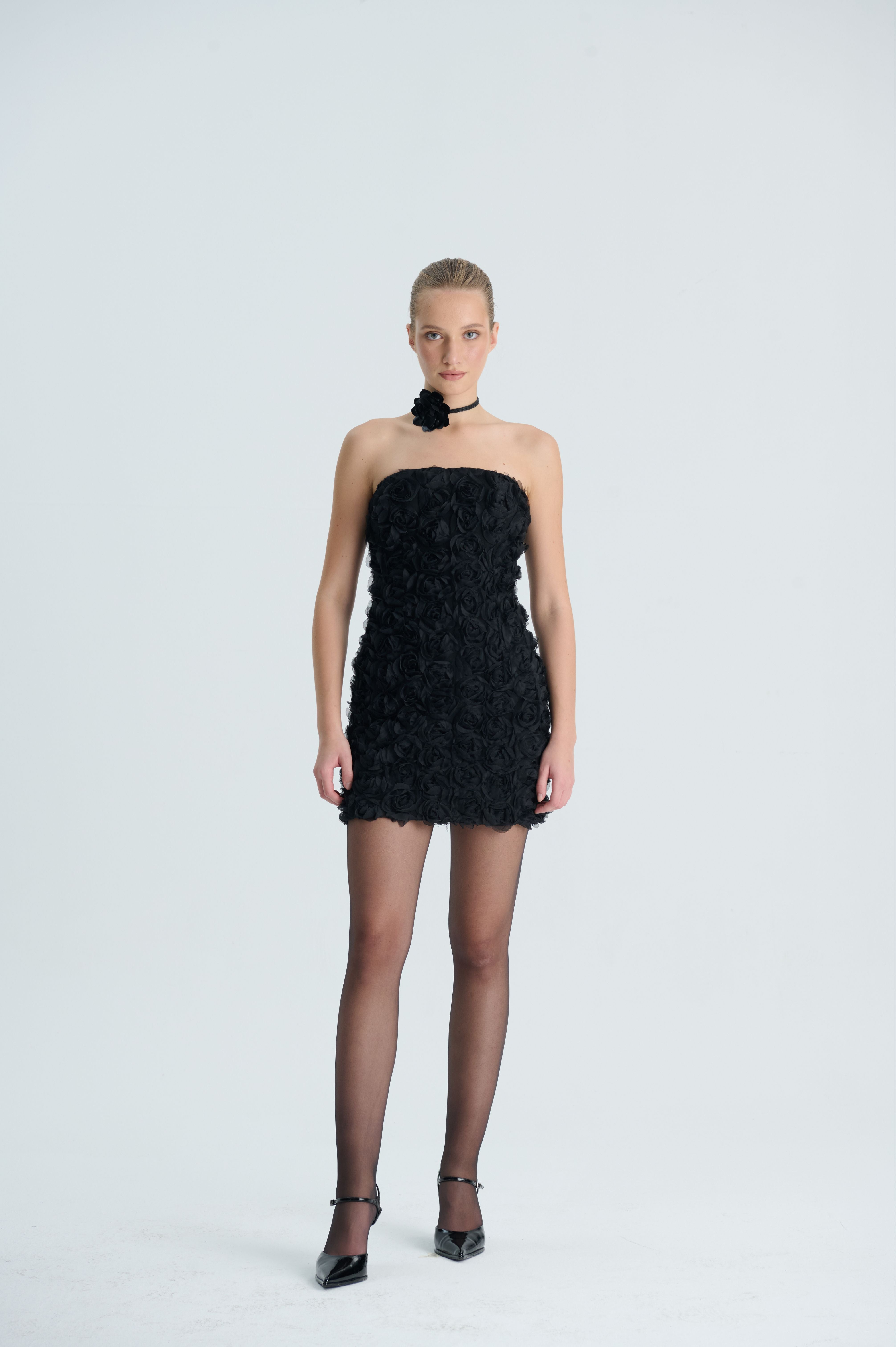 Khéla The Label-Dark Bloom Dress-Elbise-2-Milagron.com