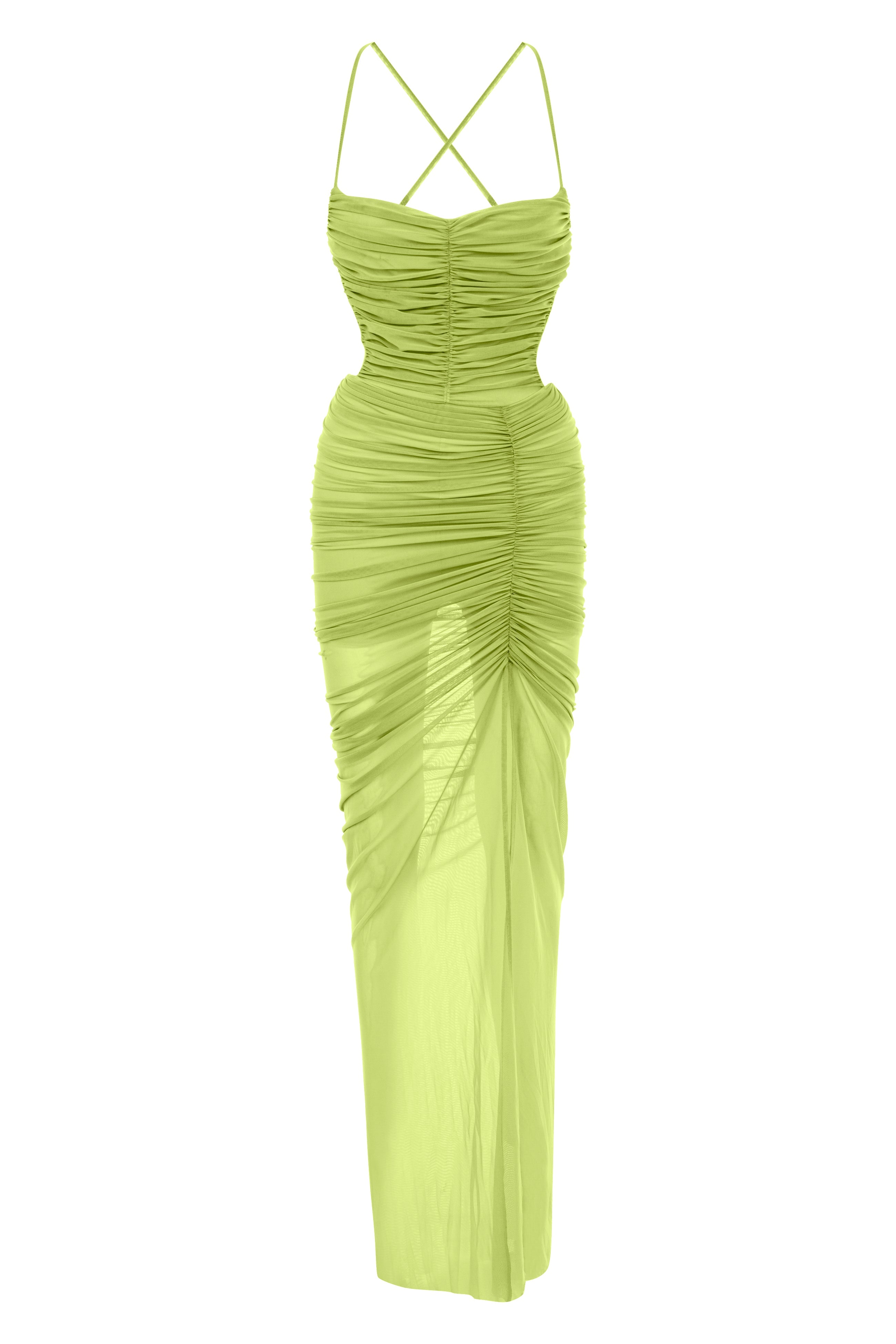 Khéla The Label-Fainthearted Dress In Lime-Elbise-2-Milagron.com
