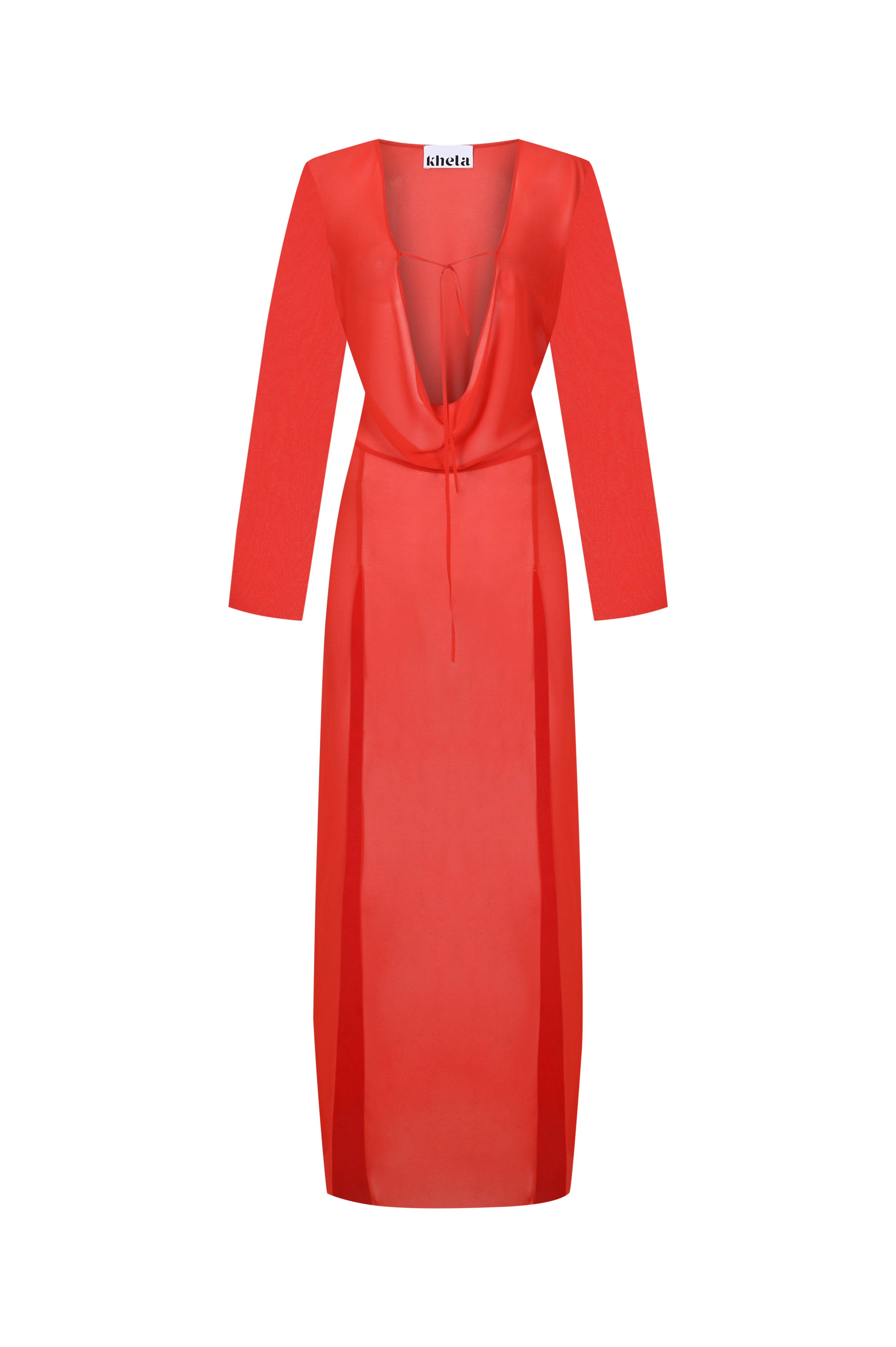 Khéla The Label-Heatwave Dress In Coral-Elbise-5-Milagron.com