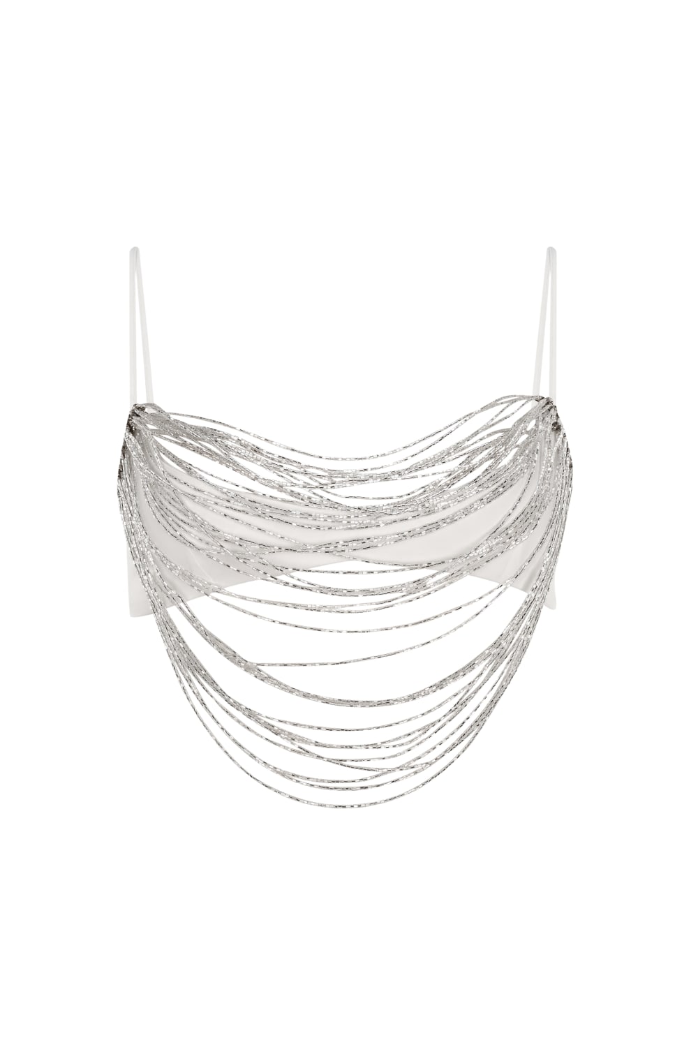 Khéla The Label-Keeper Beaded Bra In White-Top-1-Milagron.com