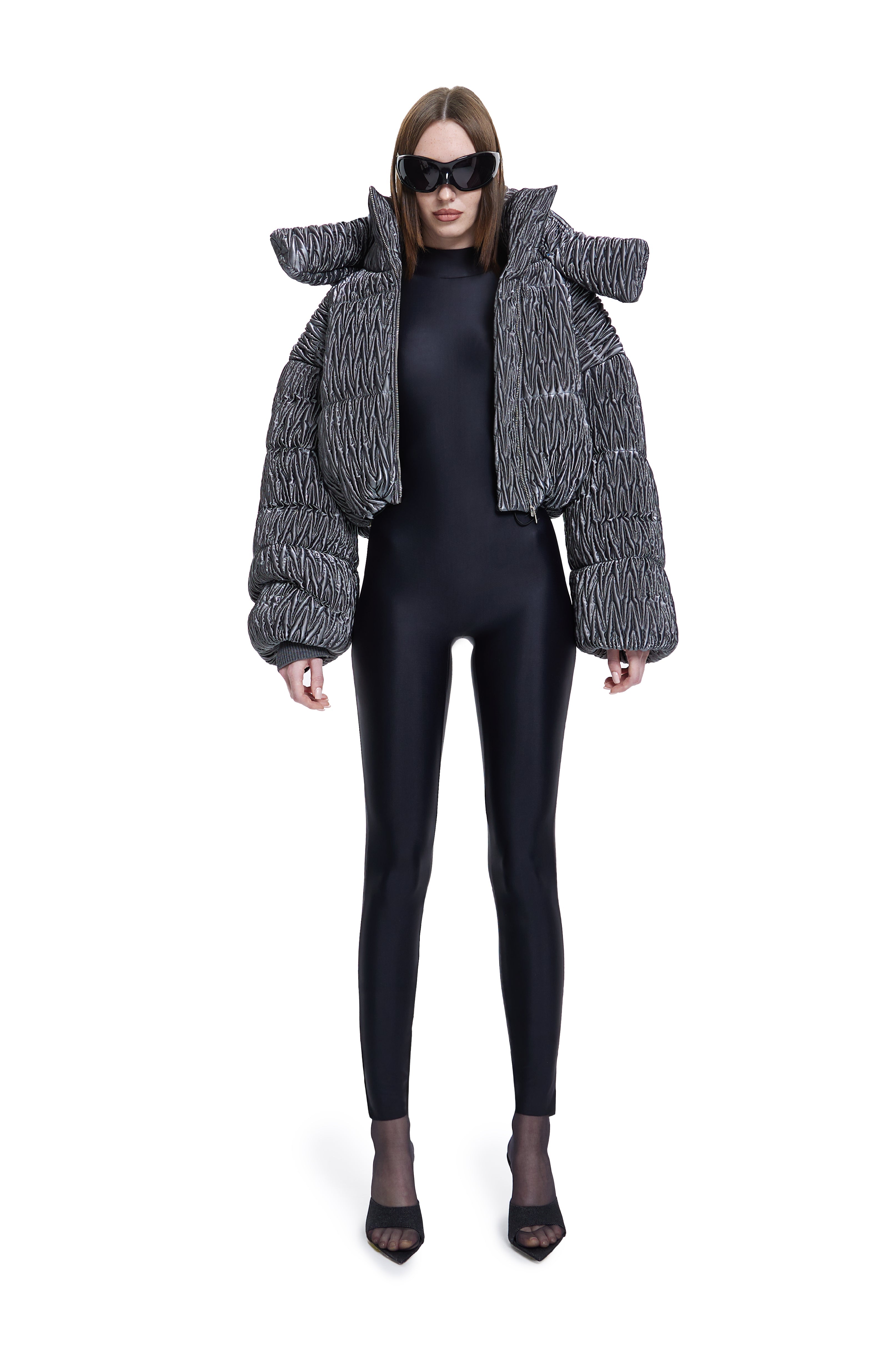 Khéla The Label-Khelan Puffer Jacket In Gray-Mont-3-Milagron.com