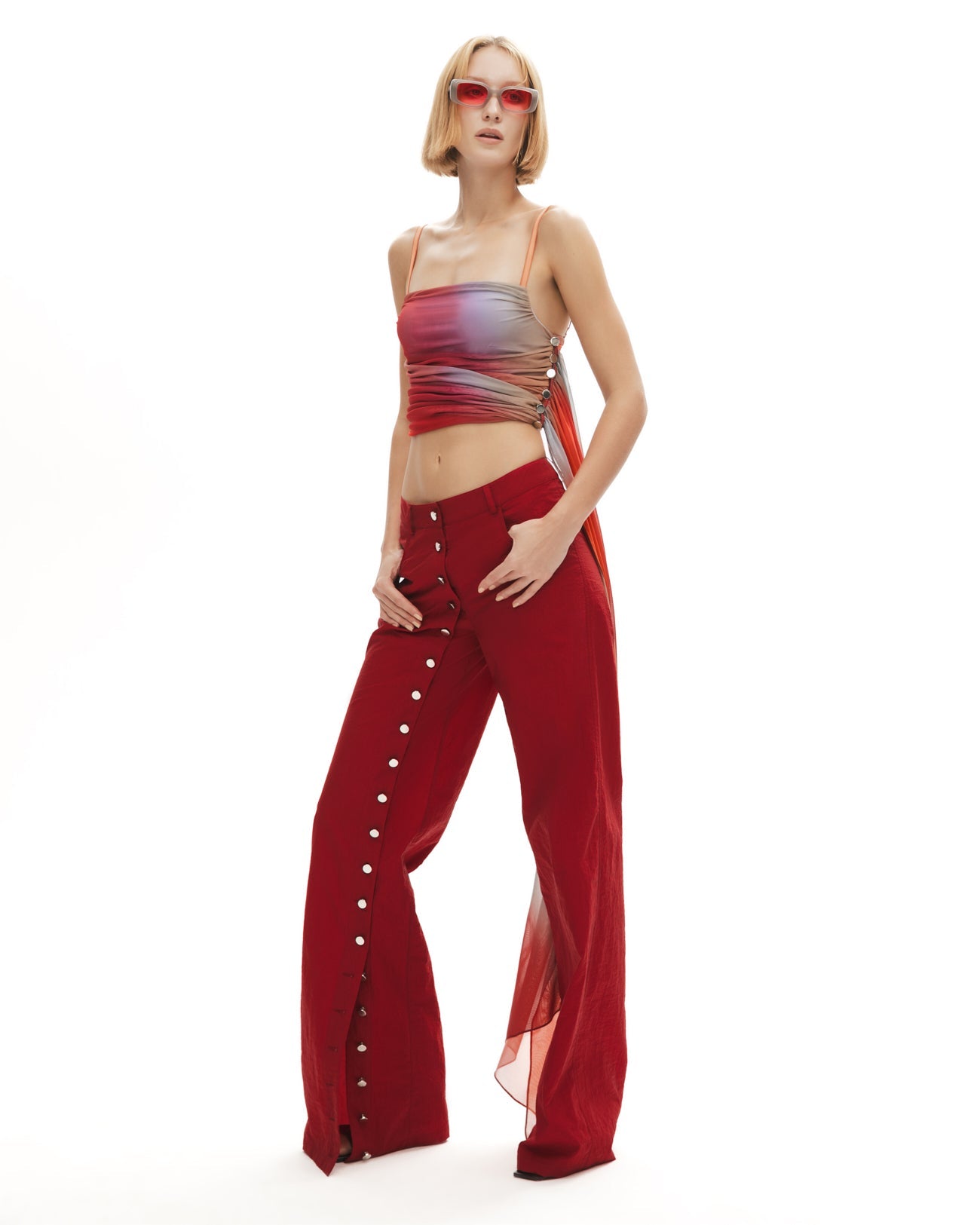 Khéla The Label-Magnet Of Scandal Pants In Merlot-Pantolon-1-Milagron.com
