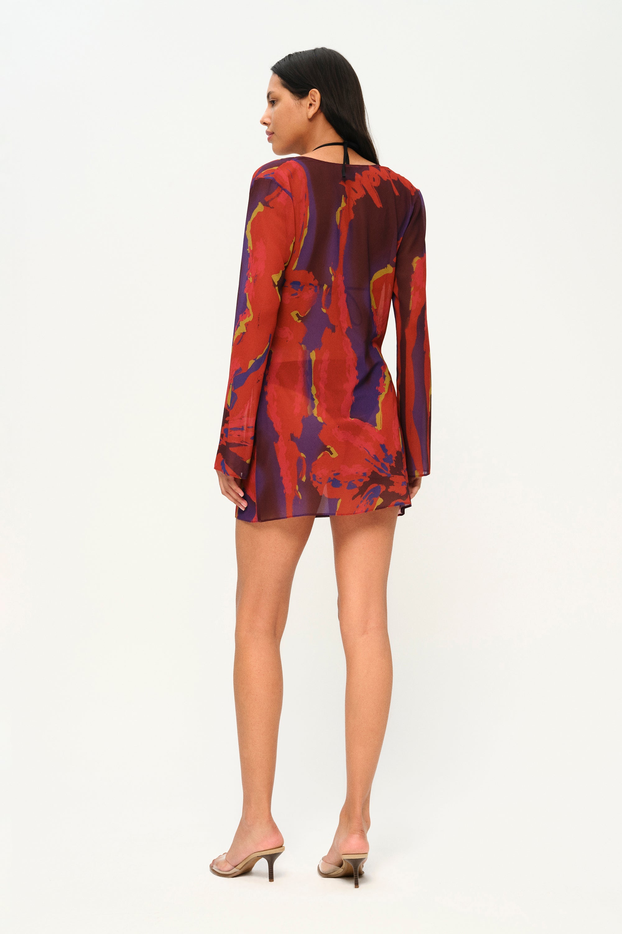 Khéla The Label-No Rush Dress In Flower Print-Elbise-4-Milagron.com