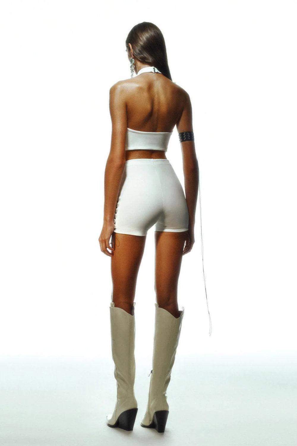 Khéla The Label-Scandalous Bandeu Top In White-Top-3-Milagron.com