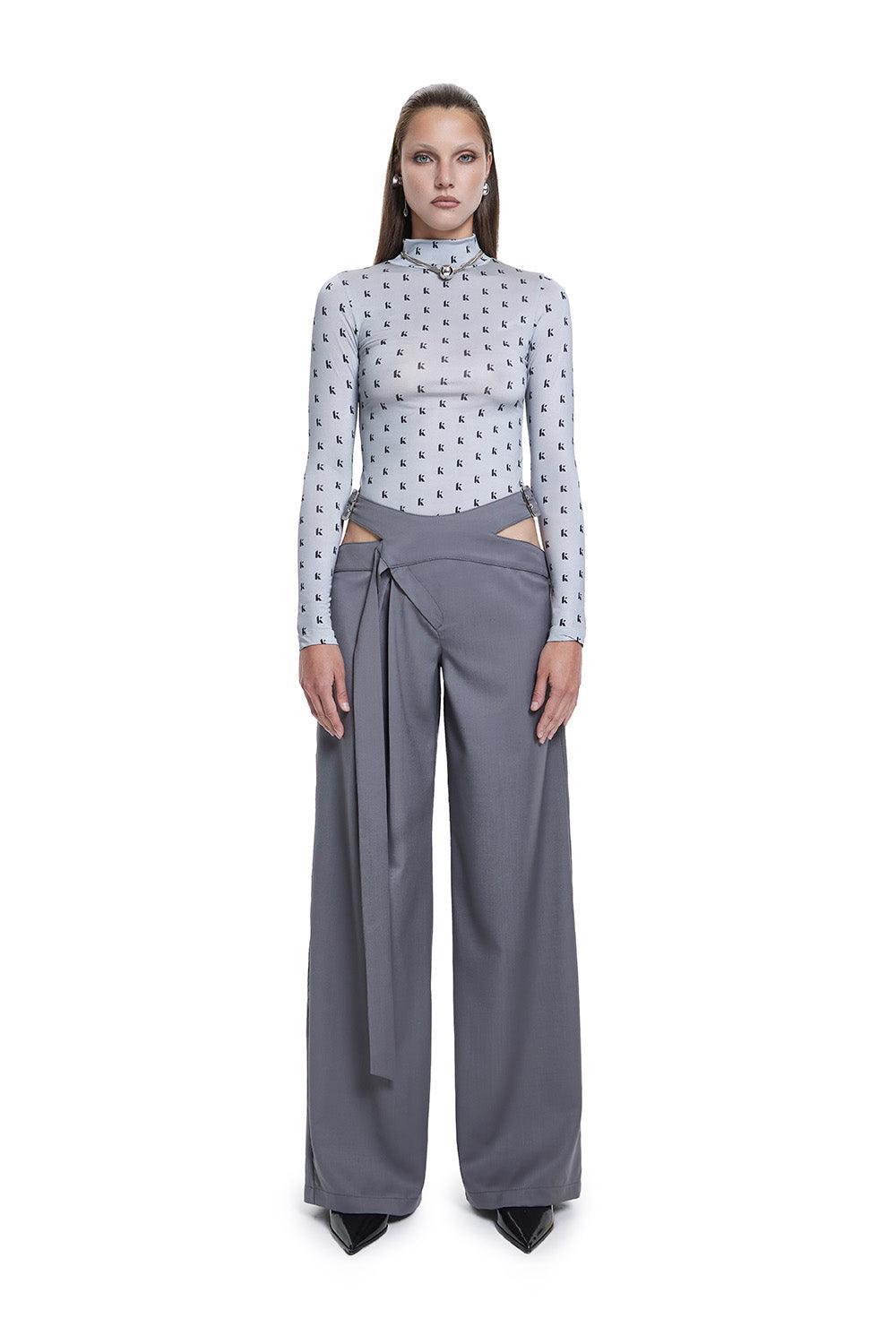 Khéla The Label-Sidekick Pants In Gray-Pantolon-2-Milagron.com