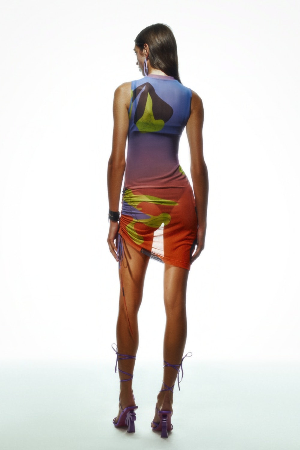 Khéla The Label-Tainted Flower Mesh Dress-Elbise-3-Milagron.com