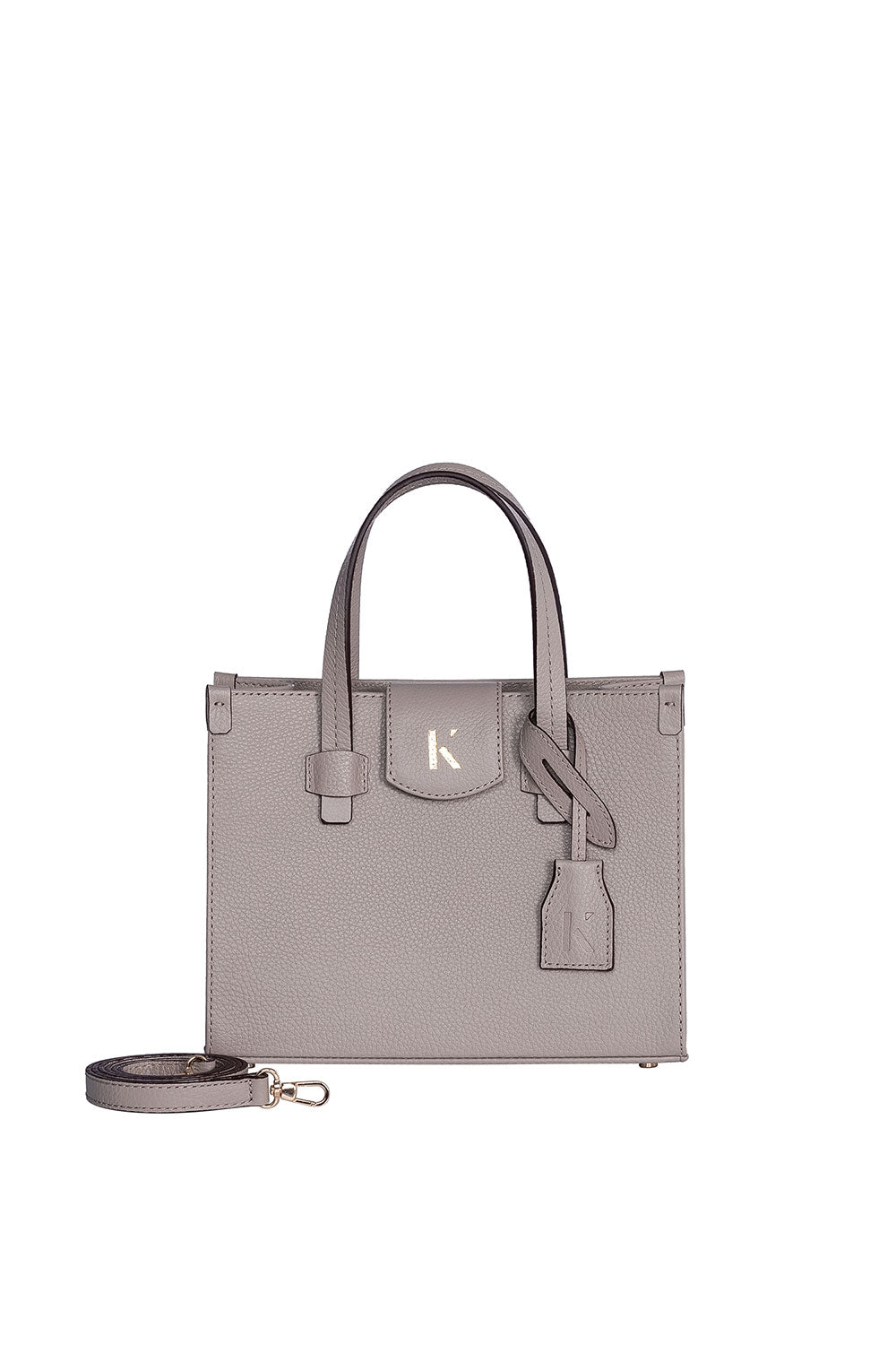 Khilios-Gabrielle Nude Mini Deri El / Omuz Çantası -El Çantası-1-Milagron.com