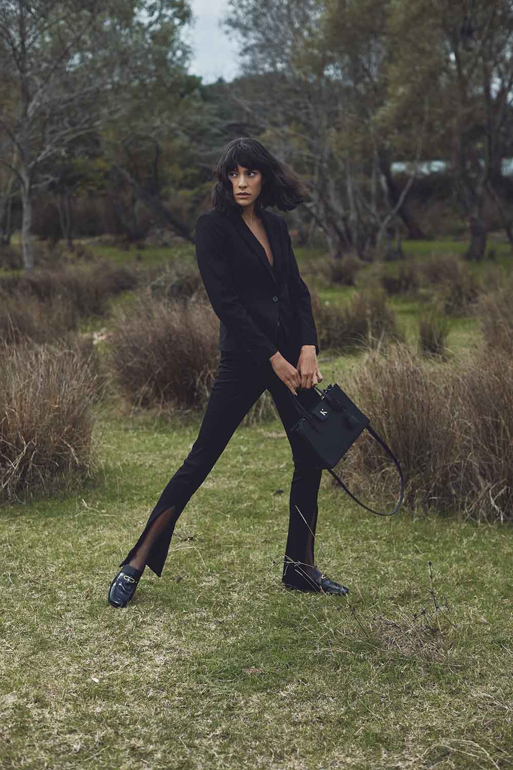 Khilios-Gabrielle Nude Mini Deri El / Omuz Çantası -El Çantası-5-Milagron.com