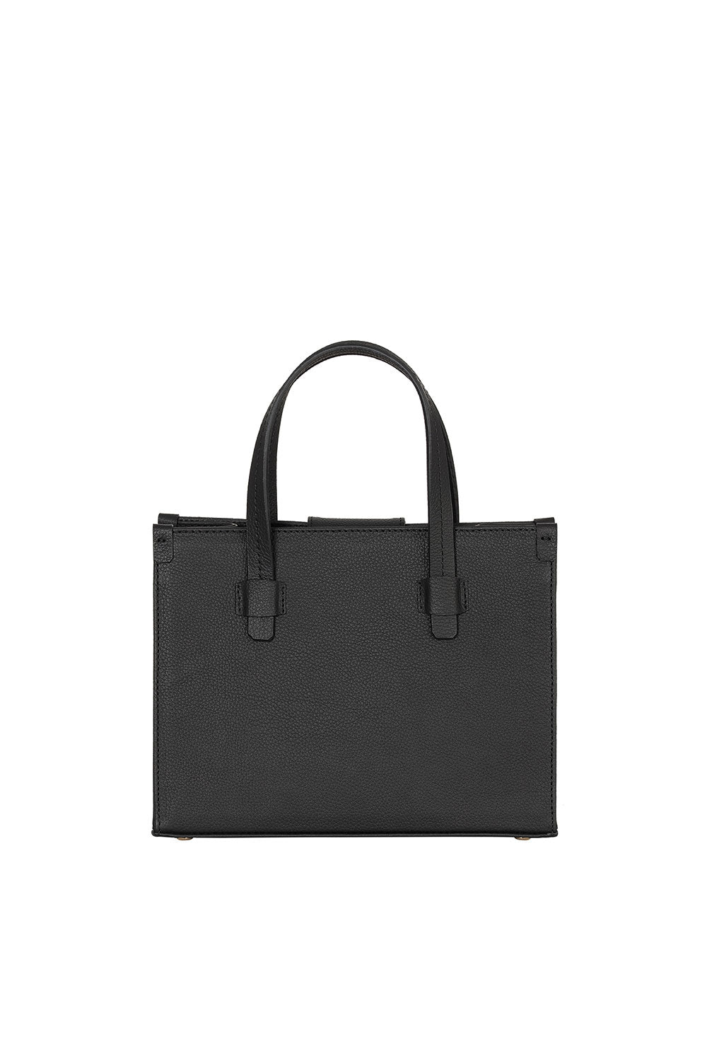 Khilios-Gabrielle Siyah Mini Deri El / Omuz Çantası -El Çantası-3-Milagron.com