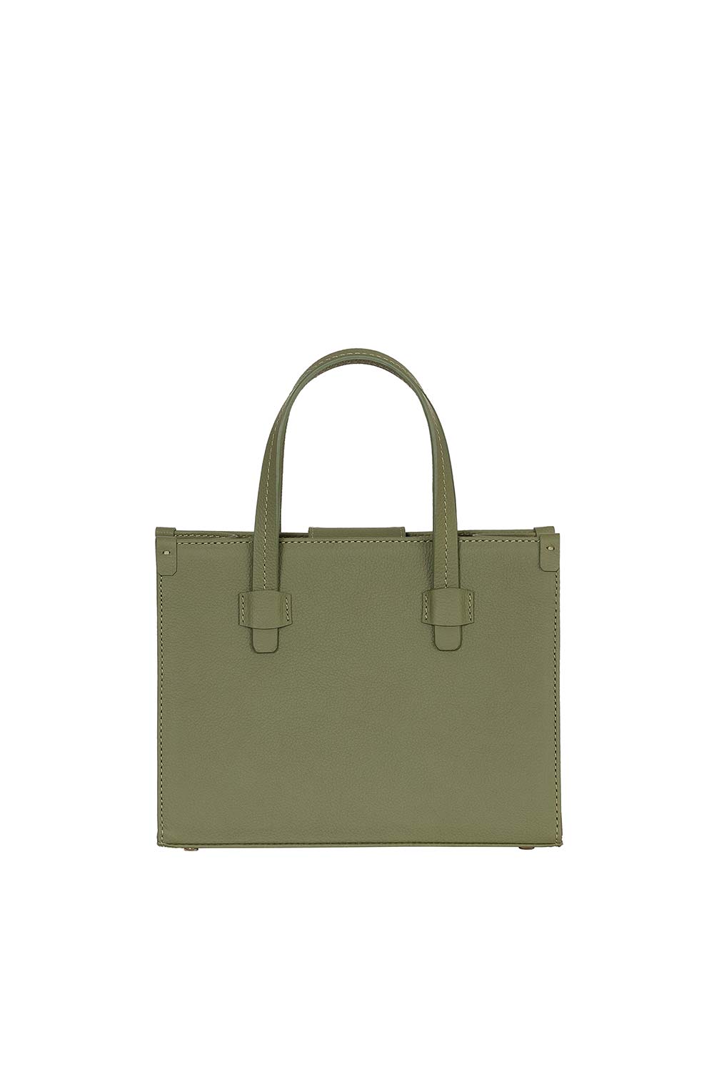 Khilios-Gabrielle Yeşil Mini Deri El / Omuz Çantası -El Çantası-5-Milagron.com