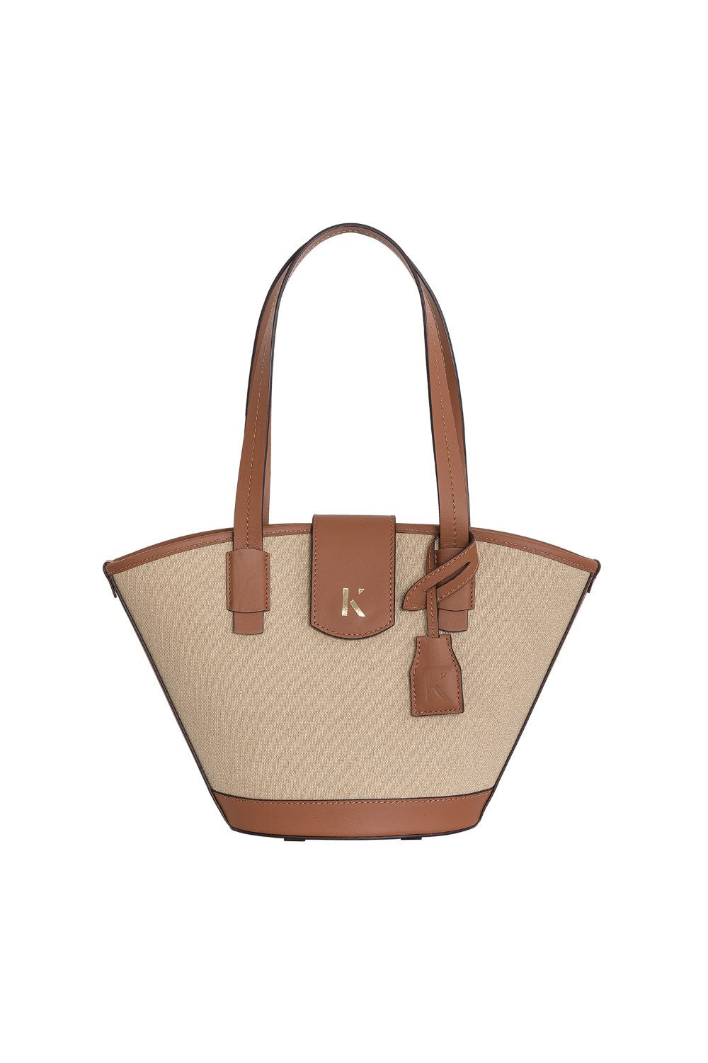 Khilios-Marla Tote Taba-kanvas Deri El /omuz Çantası-Omuz Çantası-2-Milagron.com