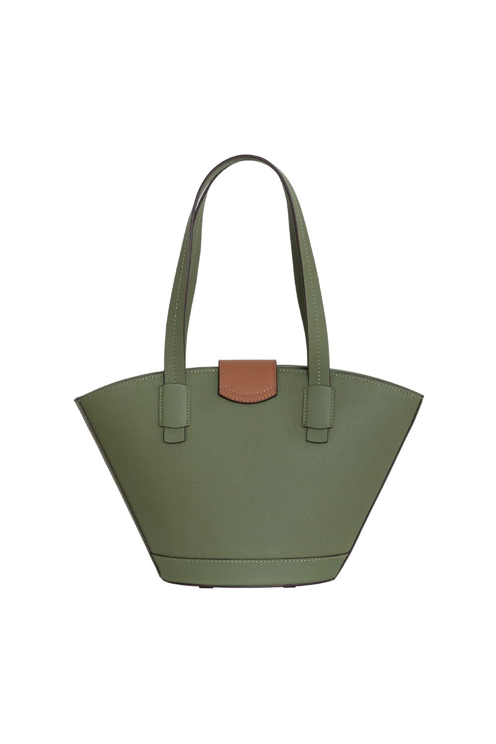 Khilios-Marla Tote Yeşil Deri El / Omuz Çantası-Omuz Çantası-5-Milagron.com