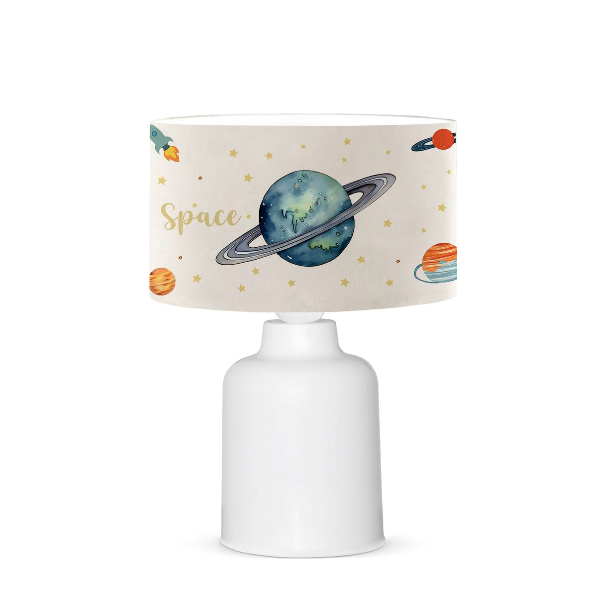 Kids Space Uzay Temalı Çocuk Odası Abajur Lamba