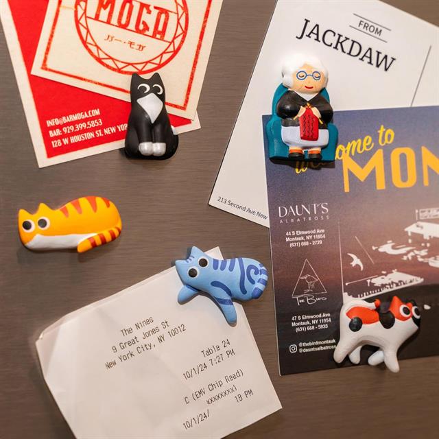 Kikkerland-Kikkerland Cat Lady Magnet Mıknatıs-Magnet-3-Milagron.com