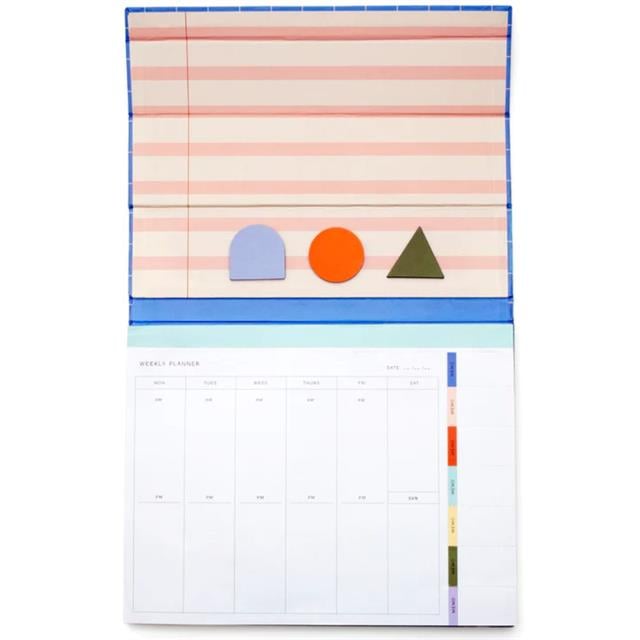 Kikkerland-Kikkerland Inkerie Retro Design Weekly Desk Planner Haftalık Planlama Seti-Defter-1-Milagron.com