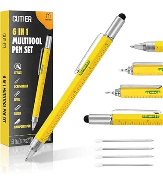 Kikkerland-Kikkerland 7 In1 Multi Tool Tükenmez Kalem-Tükenmez Kalem-3-Milagron.com