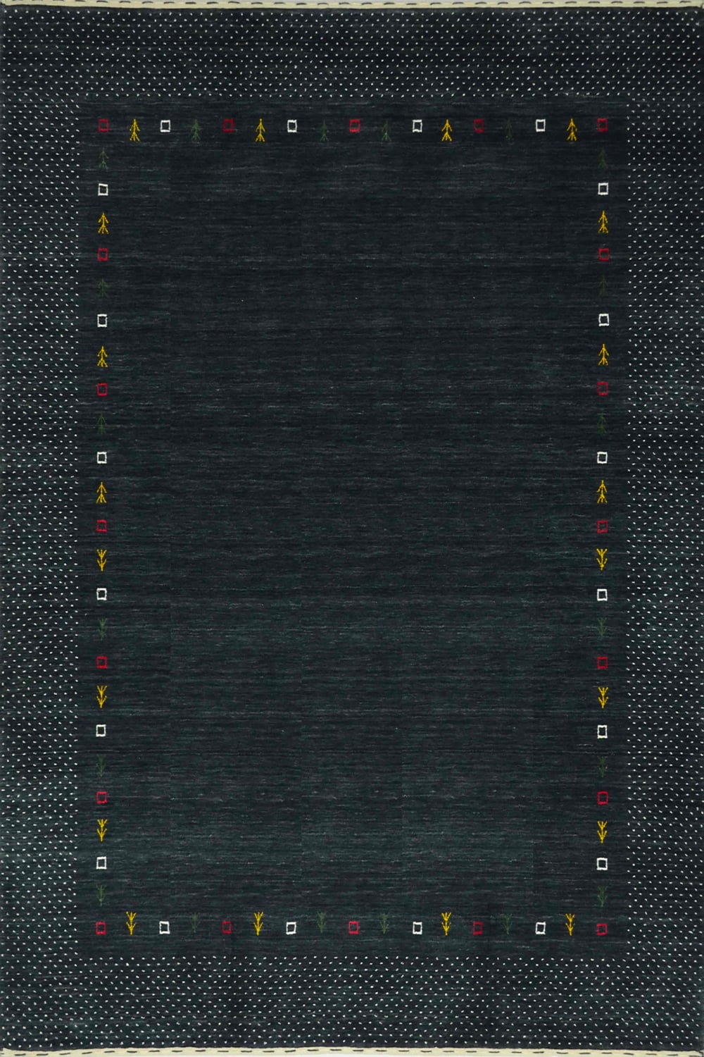 Lori Yünden El Dokuma Etnik Desenli Modern Halı - 2